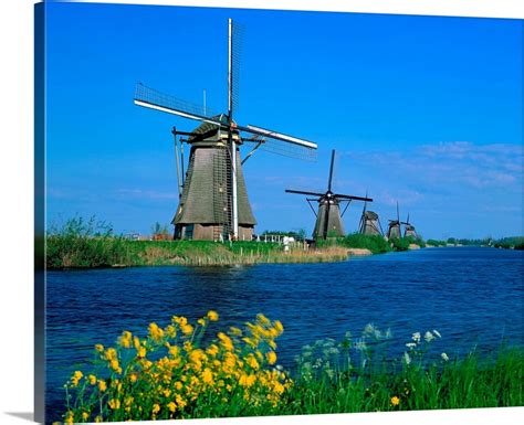 Netherlands, Kinderdijk, Windmills Wall Art, Canvas Prints, Framed Prints, Wall Peels | Great ...