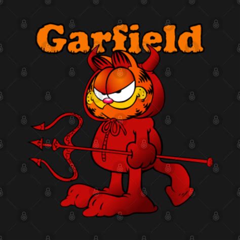 Garfield Devil - Garfield - T-Shirt | TeePublic