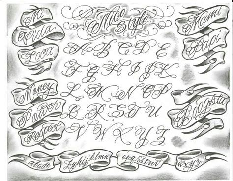 Lowrider Tattoo Lettering