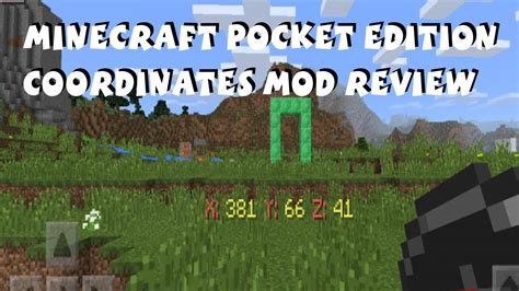 Coordinates Mod - Minecraft Pocket Edition - YouTube