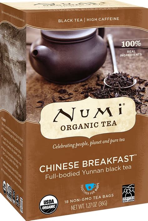 Amazon.com : Numi Organic Tea Emperor's Pu-erh, Full Leaf Black Pu-erh Tea, 16 Count non-GMO Tea ...