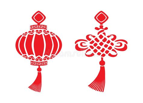 Chinese New year symbols stock vector. Illustration of decoration ...