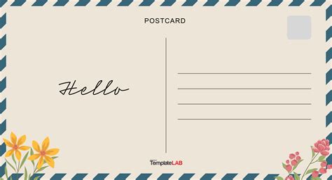 Free Printable Postcard Template Of Printable Postcar - vrogue.co