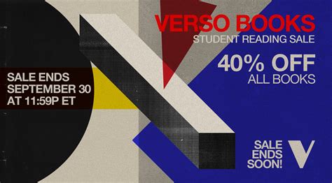 Verso Student Reading: 40% off & Verso Books