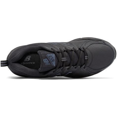 New Balance Womens 857 Training Walking Shoe- Black Leather | Cleary's ...