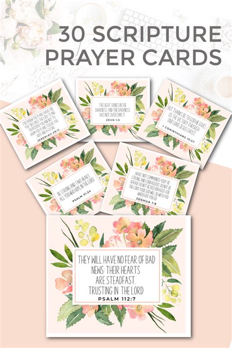 Strength Scripture Prayer Cards: Bible Verses for Strength – Proverbs ...