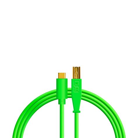 Cable USB C a USB B de 1.5 Metros Verde Chroma DJ Techtools | XDJ