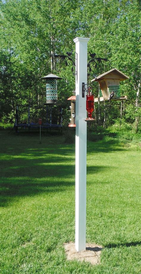 Finally a squirrel proof feeder! You will need an 11' 4x4 post w/chamferred corners, an 8' po ...