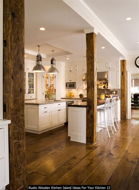 30+ Rustic Wooden Kitchen Island Ideas For Your Kitchen | Kitchen ...