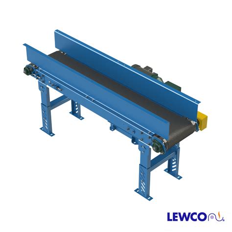 Belt Conveyor with 7-12 Inch Guard Rail - Lewco Conveyors