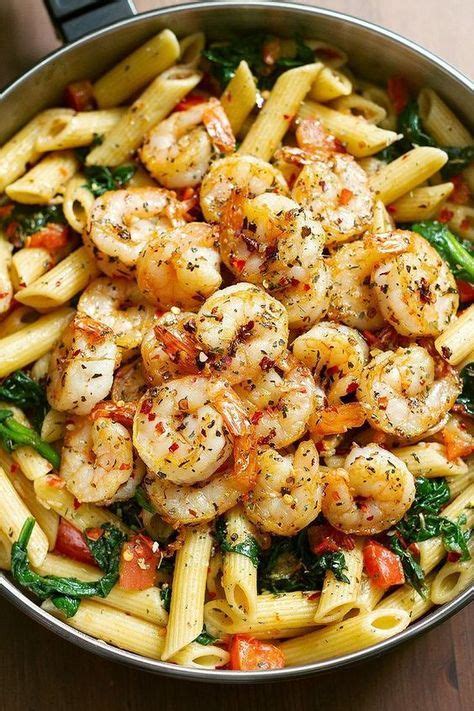 Tomato Spinach Shrimp Pasta | Healthy pasta recipes, Healthy pastas ...