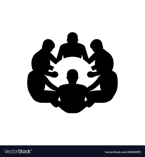 Team huddle icon Royalty Free Vector Image - VectorStock