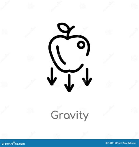 Gravity Vector Illustration. Explained Natural Force To Objects With ...