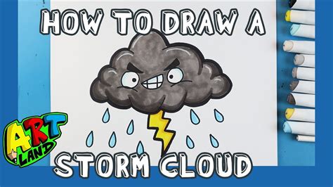 How to Draw a STORM CLOUD!!! - YouTube