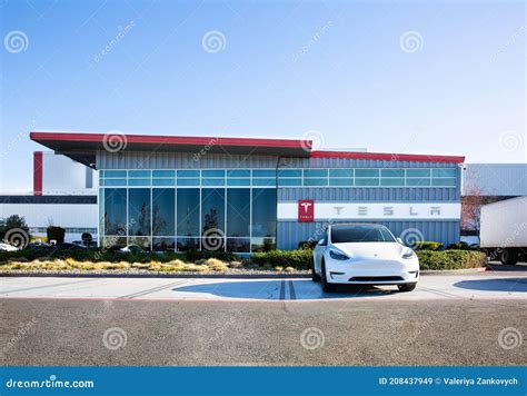 Fremont, CA, USA - January 20, 2021: Tesla Factory Plant, an American ...