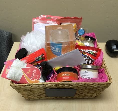 Spa/pampered gift basket made for my co-worker. Personalized Gifts, Personalised, Gift Baskets ...