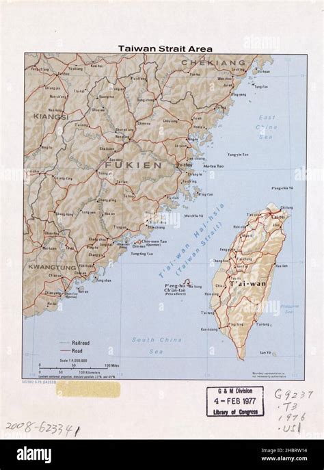 Archival taiwan strait area map hi-res stock photography and images - Alamy