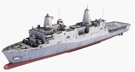 uss arlington lpd-24 ship 3d model