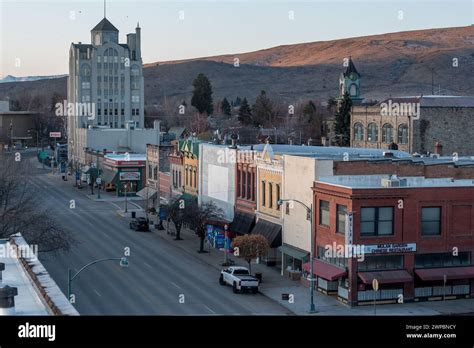 Historic downtown Baker City, Oregon Stock Photo - Alamy