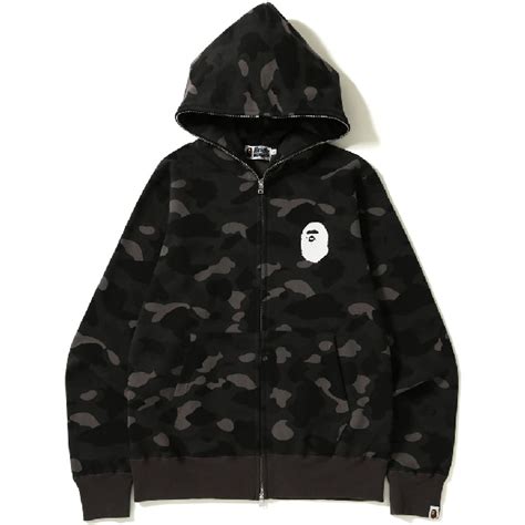 Bape Color Camo Full Zip Hoodie Black | ModeSens