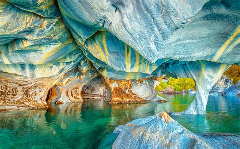 nature, Landscape, Lake, Cave, Chile, Colorful, Water, Erosion, Rock, Rock Formation Wallpapers ...