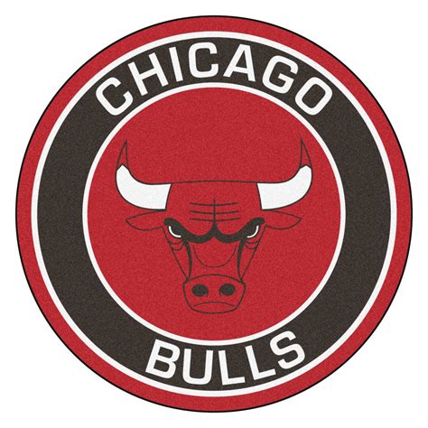 NBA Chicago Bulls Roundel 27 in. x 27 in. Non-Slip Indoor Only Mat in ...