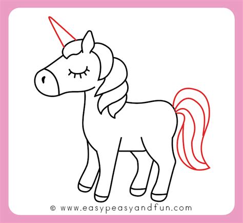 Turn the horse into an unicorn drawing | Unicorn drawing, Easy drawings, Cute easy drawings