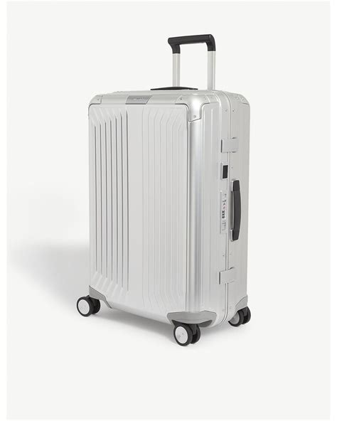 Samsonite Lite-box Alu Aluminium Suitcase 69cm in Metallic | Lyst