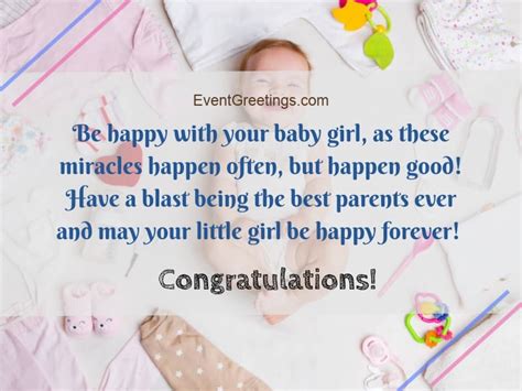 New Baby Girl Wishes, Quotes And Congratulation Messages