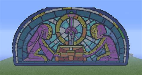 Minecraft - stained glass art | This is amazing! | Minecraft wall ...