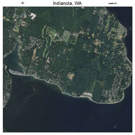 Aerial Photography Map of Indianola, WA Washington