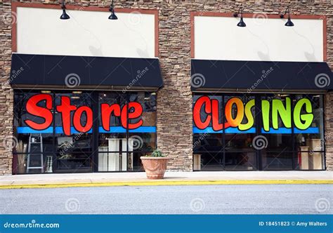 A Store that is Going Out of Business Stock Image - Image of crisis ...