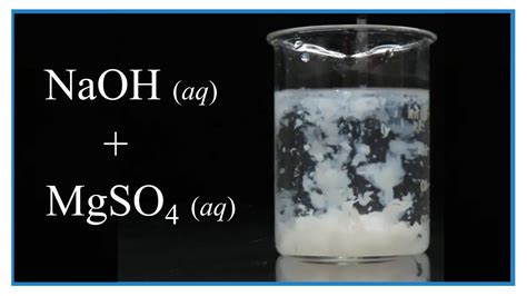 NaOH + MgSO4 Reaction & Precipitate Blossoms 💮 - YouTube