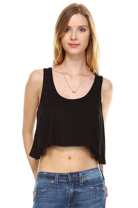 Women's Solid Color Loose Crop Tank | Crop tank, Women, Fashion