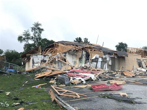 Possible Tornado Damages Buildings in Northern Indiana | WBIW