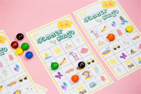 Summer Bingo Game with Free Printables