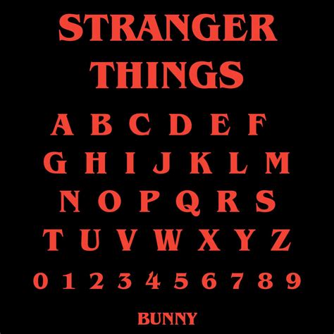 Stranger Things (Font) by bunny-425 on DeviantArt