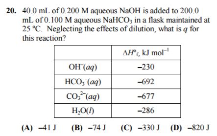 physical chemistry - How do you calculate the heat of a reaction given ...