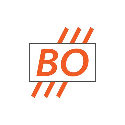 letter BO logo. B O. BO logo design vector illustration for creative company, business, industry ...