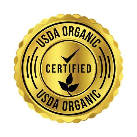 USDA Organic Certified Badge, Seal, United States Department Of ...