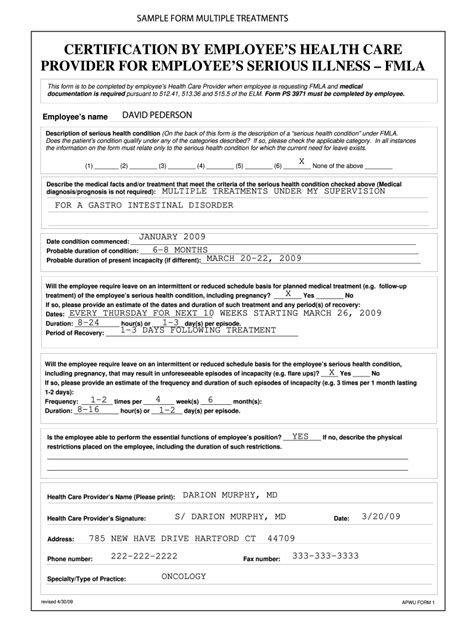 Printable Fmla Forms