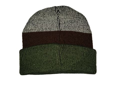 Winter-Hats Men's Tri-Color Cuffed Hat - Wholesale Resort Accessories