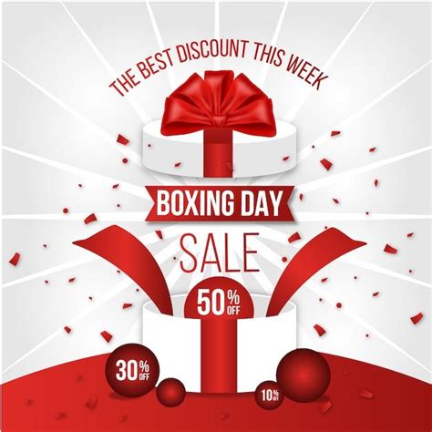 Free Vector | Flat design boxing day sale concept in 2024 | Boxing day ...