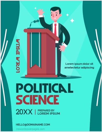 Political Science Project Cover Page Templates | Download