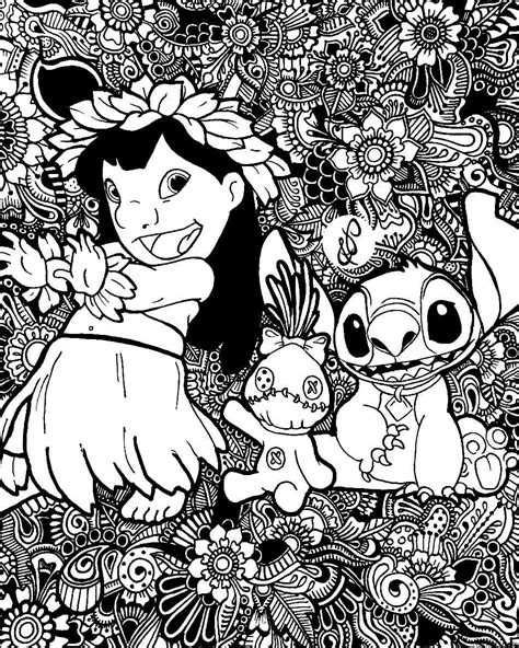 Disney Stitch Mandala Coloring Page » Turkau