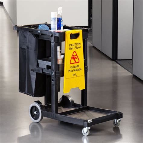 Janitor Cart With 3 Shelves - Clean-Mart