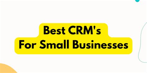 Best 10 CRMs for Small Businesses - The TechPad