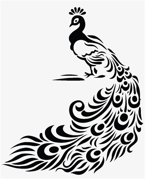 Download Clipart Black And White Download Images For Drawing - Peacock ...