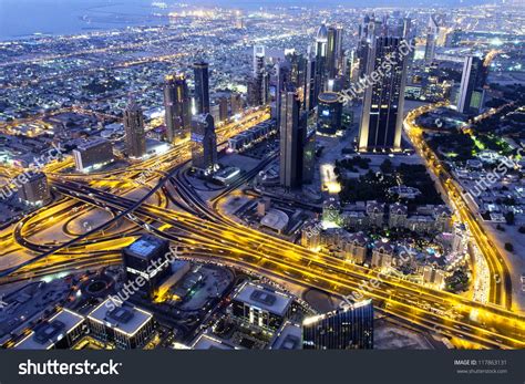 Dubai Night View Stock Photo 117863131 : Shutterstock