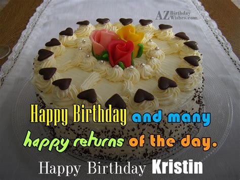 Happy Birthday Kristin